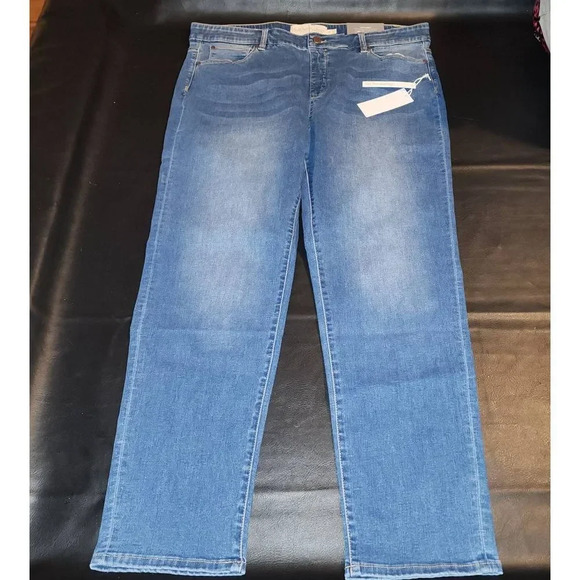 NWT Soft Surroundings Womens Straight Leg Full‎ Length Jeans XL - Picture 1 of 5